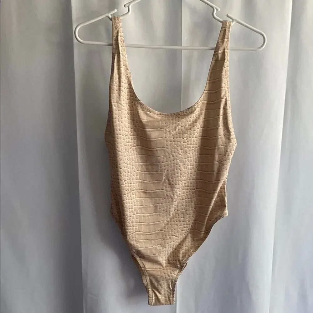 SKIMS Limited Editiion signature swim scoop neck one piece 🐊 NWT